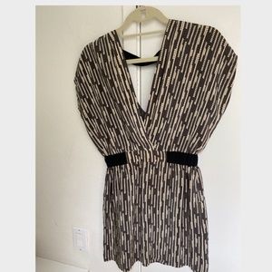 Myne silk patterned dress